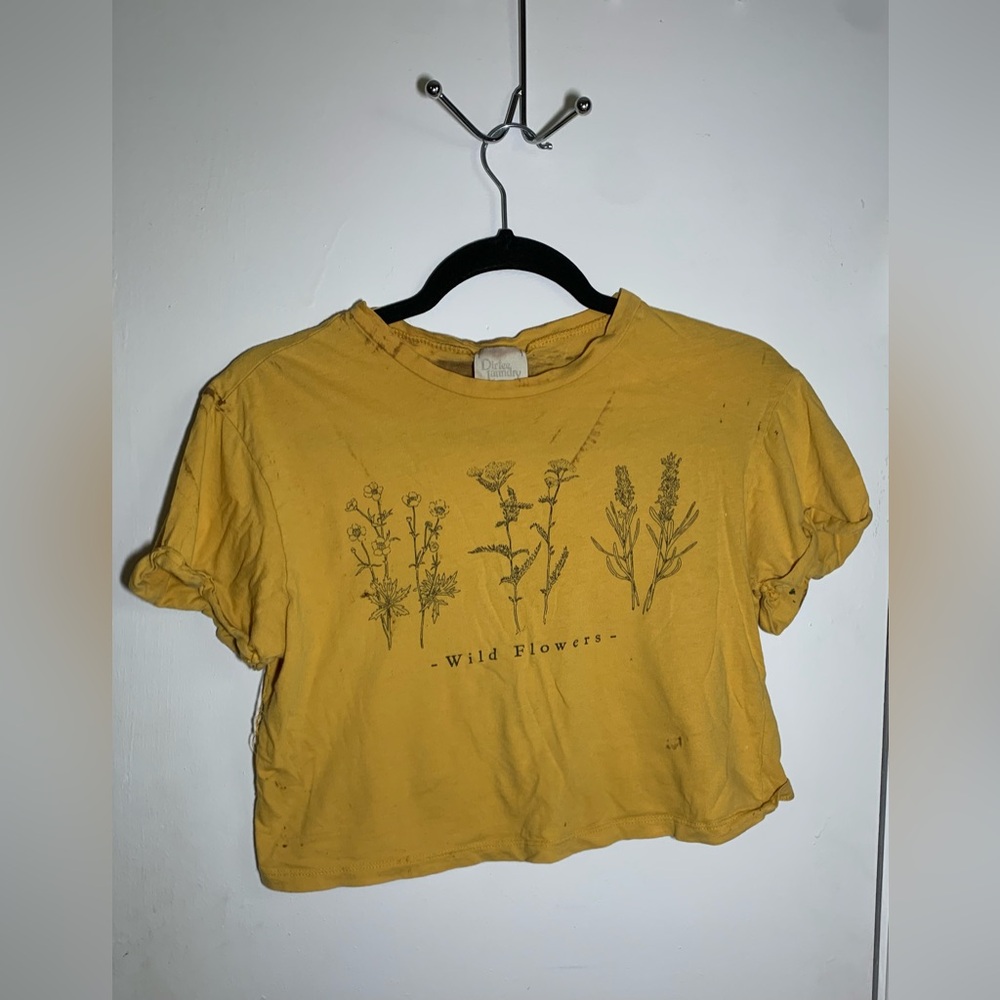 Dirty Laundry Wild Flowers Crop Top size XS